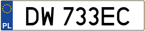 Truck License Plate